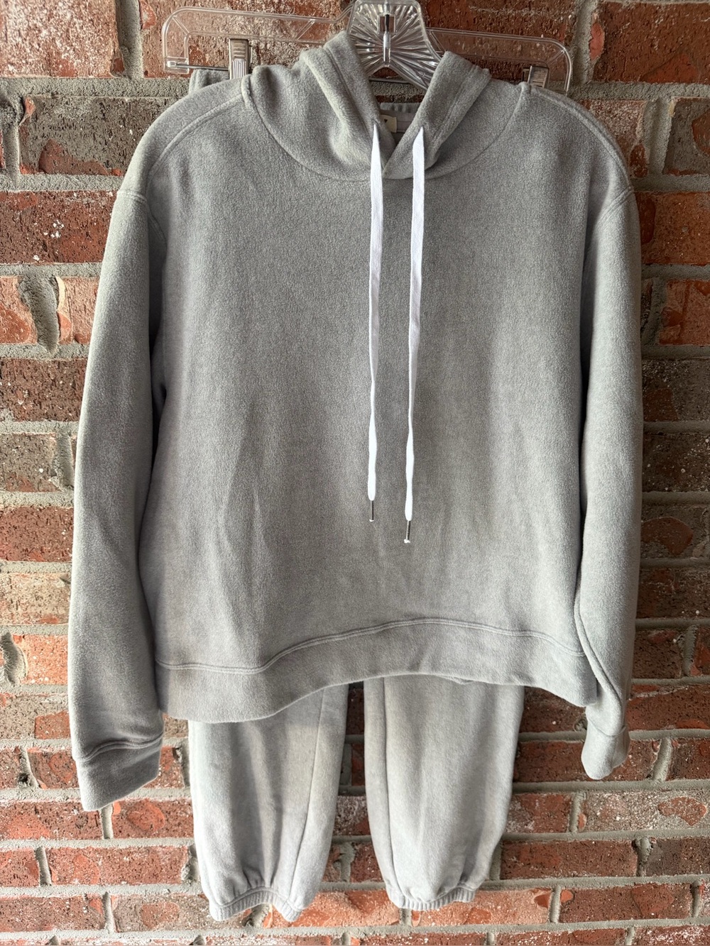 Dylan Cozy Light Gray Hoodie and Jogger Set size xsmall